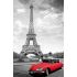 Романтичный Париж с красной машиной