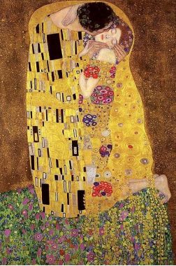 Gustav Klimt's, The Kiss